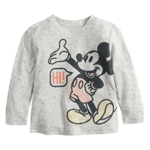 Jumping Beans Other - Disneys Mickey Mouse Baby Boy 12M Hi Bye Front Back Graphic Tee By Jumping Beans